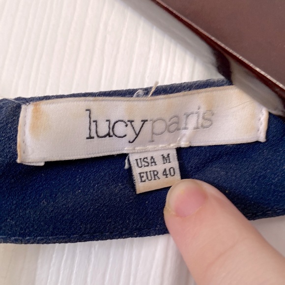 Lucy Paris Pleated Halter Style Cocktail Dress - Picture 5 of 9